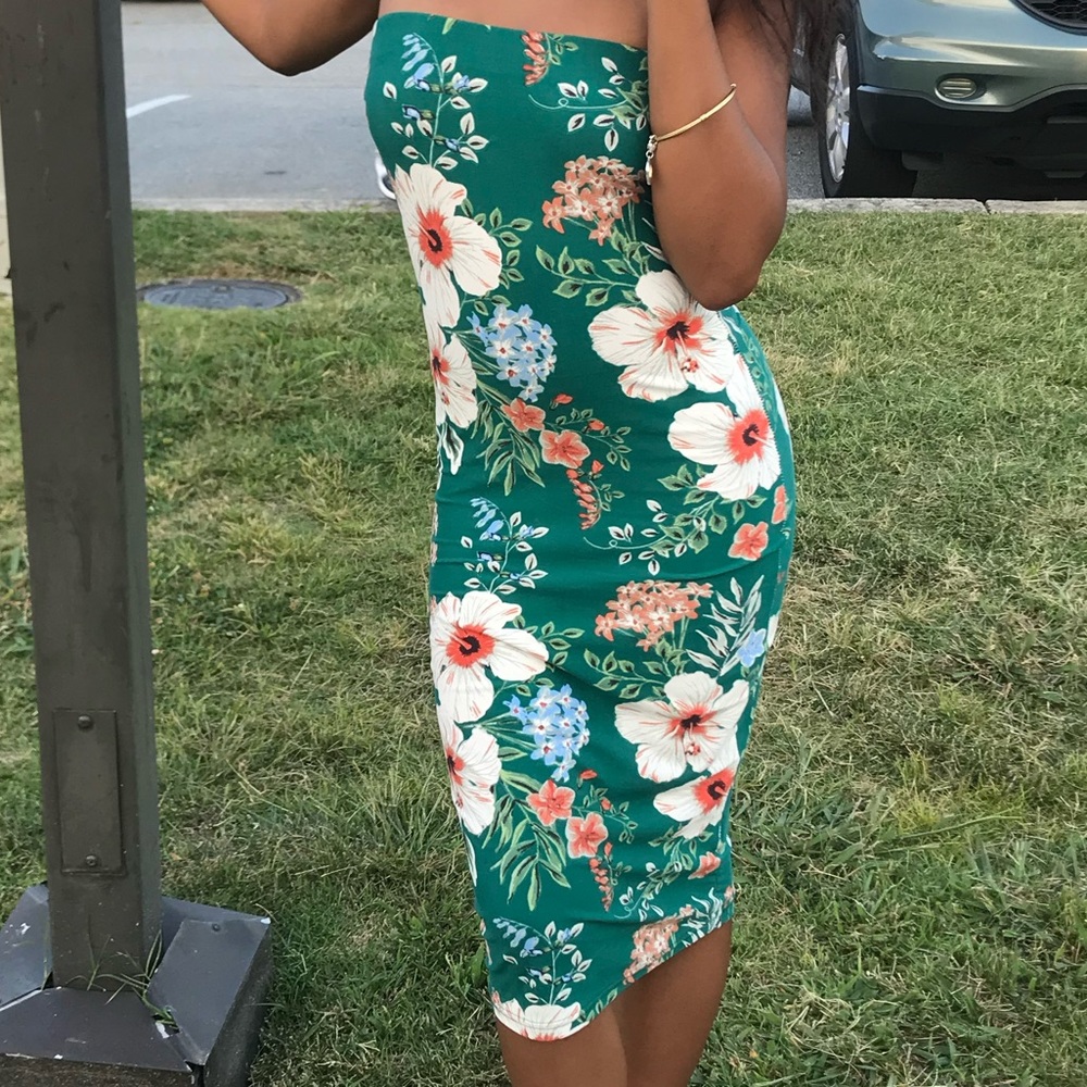 floral midi dress